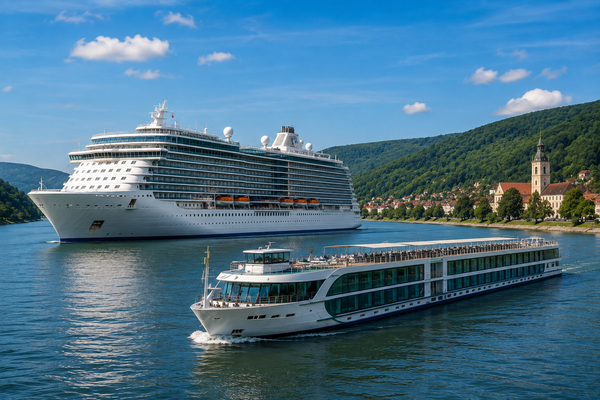 Wenn das Schiff um 19 Uhr ablegt und der Gast noch an Land ist, mit KI erzeugt