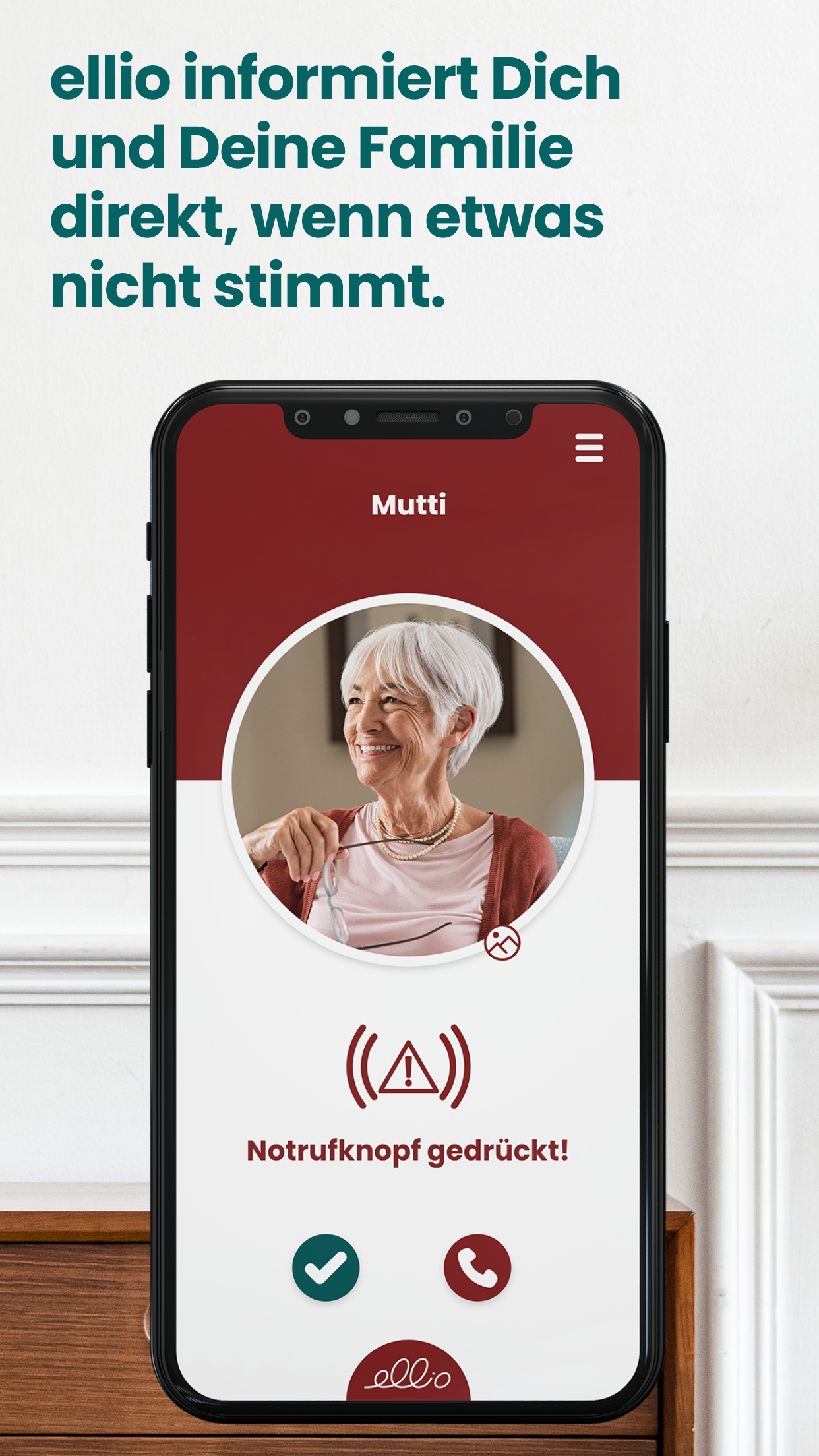 ellio Familien-App für Angehörige