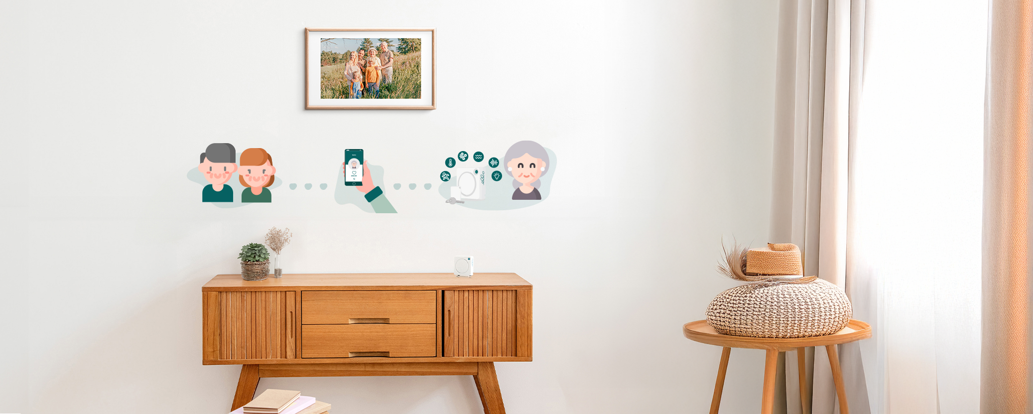 ellio in der Wohnung Grafik